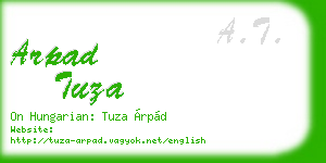 arpad tuza business card
